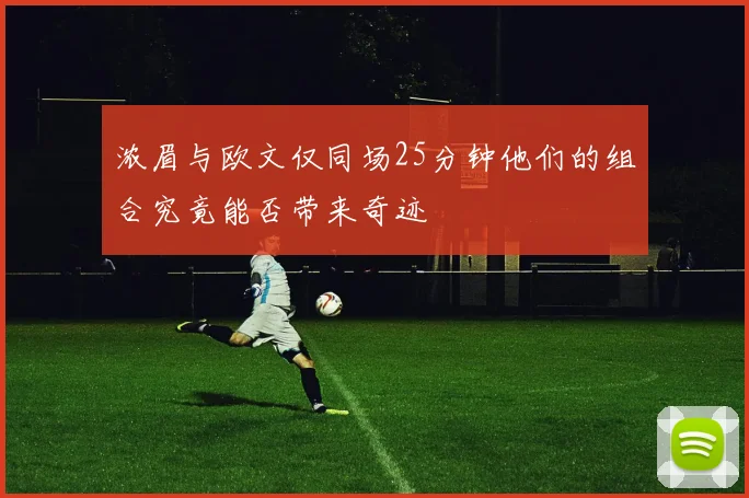 浓眉与欧文仅同场25分钟他们的组合究竟能否带来奇迹